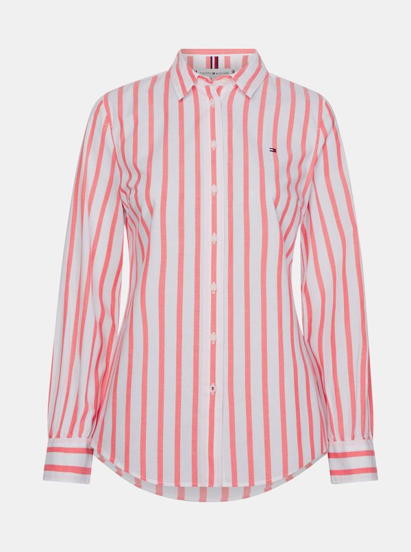 Tommy Hilfiger Pink Women's Striped Tommy Hilfiger Shirt