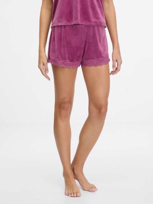 Orsay Pink women's suede pajama shorts ORSAY - Women's