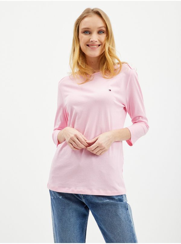 Tommy Hilfiger Pink Women's T-Shirt with three-quarter sleeves Tommy Hilfiger - Women