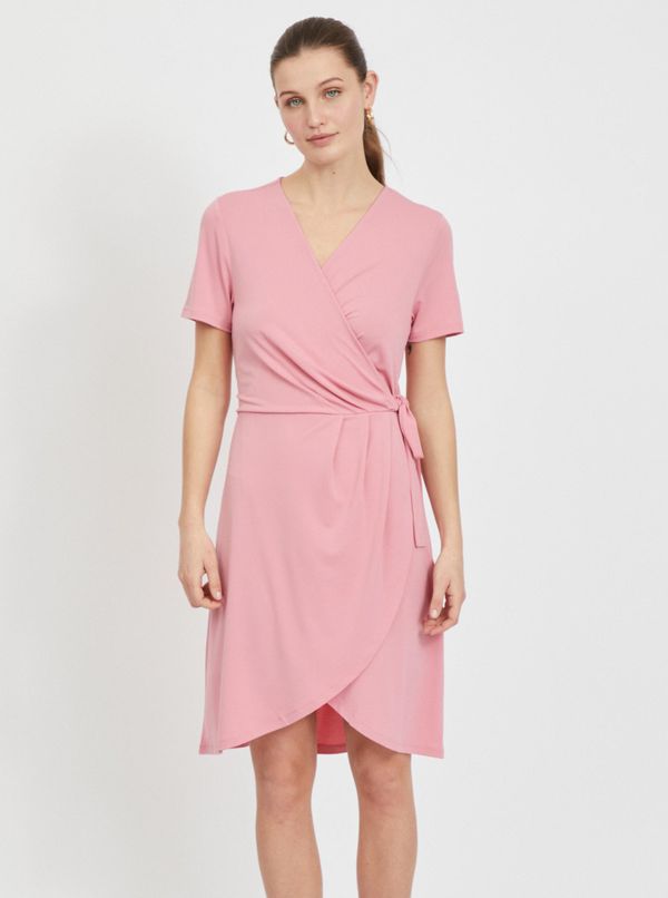 Vila Pink wrap dress VILA Nayeli - Women