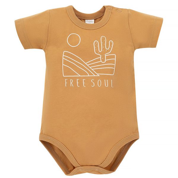 Pinokio Pinokio Kids's Free Soul Shortsleeve Buttoned Bodysuit