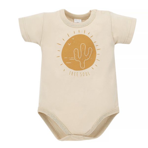 Pinokio Pinokio Kids's Free Soul Shortsleeve Buttoned Bodysuit