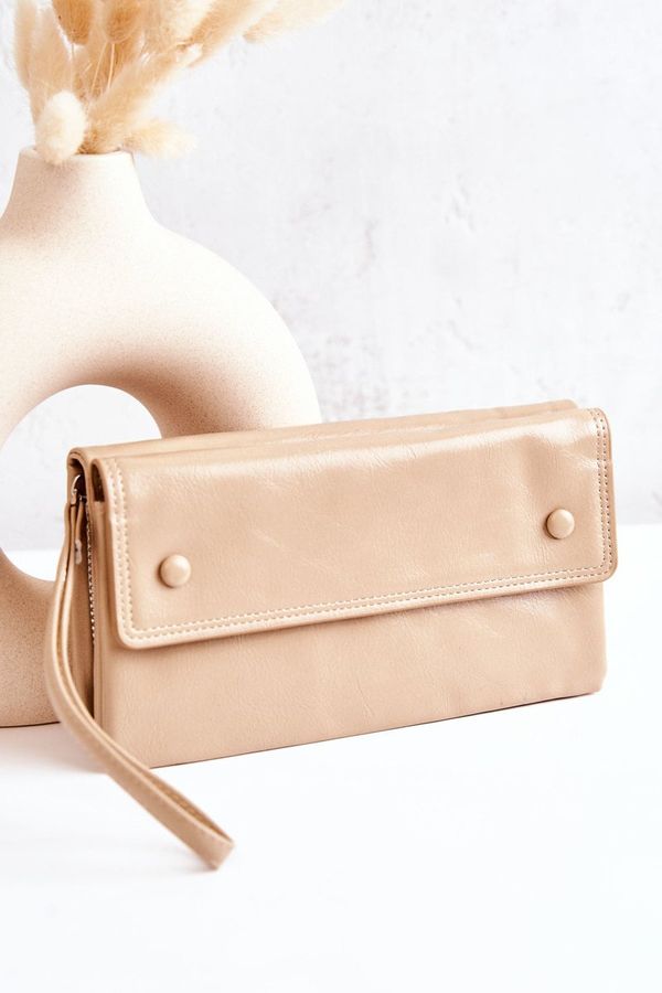 PL3 PL3 Large Leather Wallet On Zipper Beige Loreaine