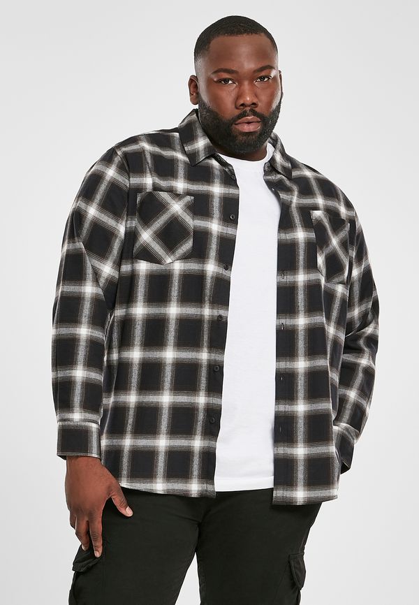 Urban Classics Plaid Flannel Shirt 6 black/white