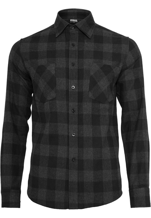 Urban Classics Plaid flannel shirt blk/cha