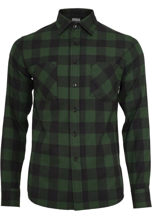 UC Men Plaid flannel shirt blk/forest