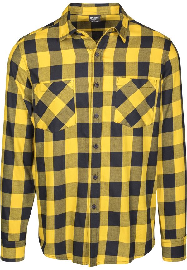 Urban Classics Plaid flannel shirt blk/honey