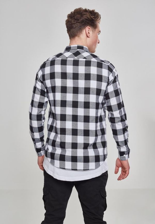 UC Men Plaid flannel shirt blk/wht