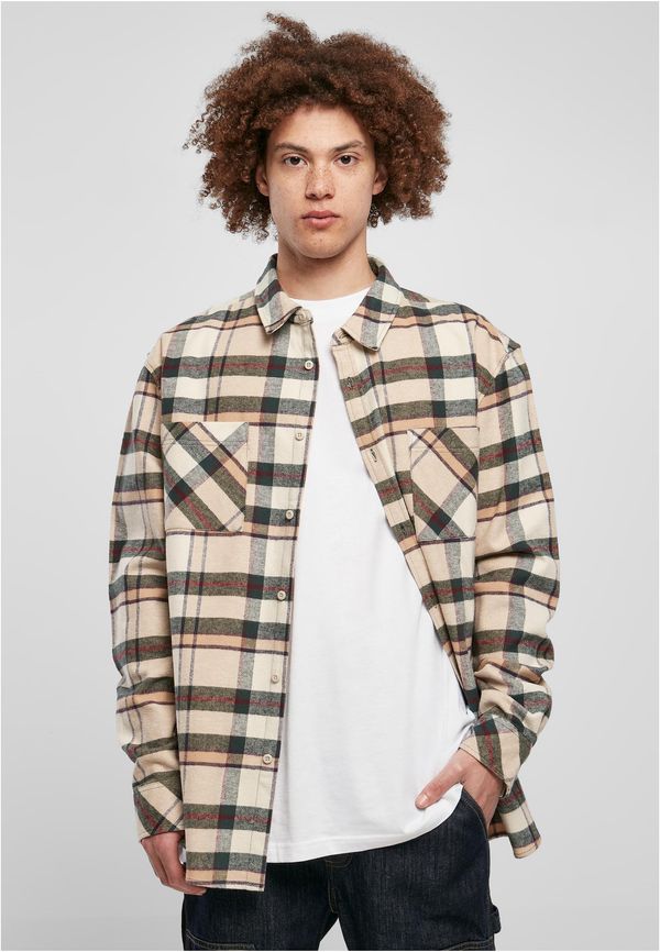 Urban Classics Plaid Mountain Shirt softseagrass/bottlegreen