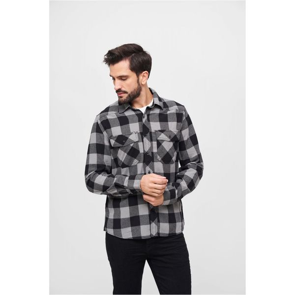 Brandit Plaid shirt black/charcoal