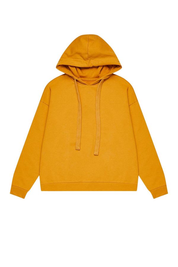 Moodo Plain hoodie - mustard