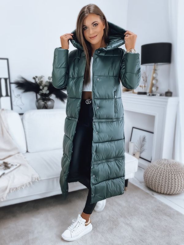 DStreet Płaszcz/kurtka damska INKA PREMIUM ciemnozielona Dstreet