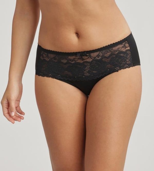 Playtex PLAYTEX FLOWER ELEGANCE MIDI BRIEF - Women's lace panties - black