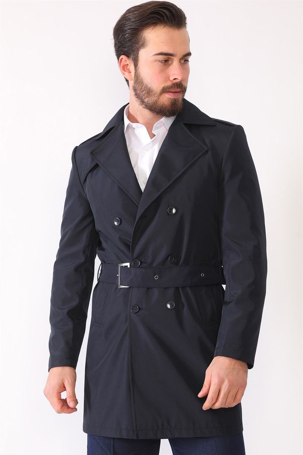 dewberry PLT8321 DEWBERRY MEN'S OVERCOAT-NAVY