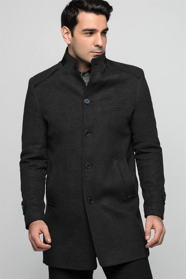 dewberry PLT8333 DEWBERRY MEN'S COAT-ANTHRACITE