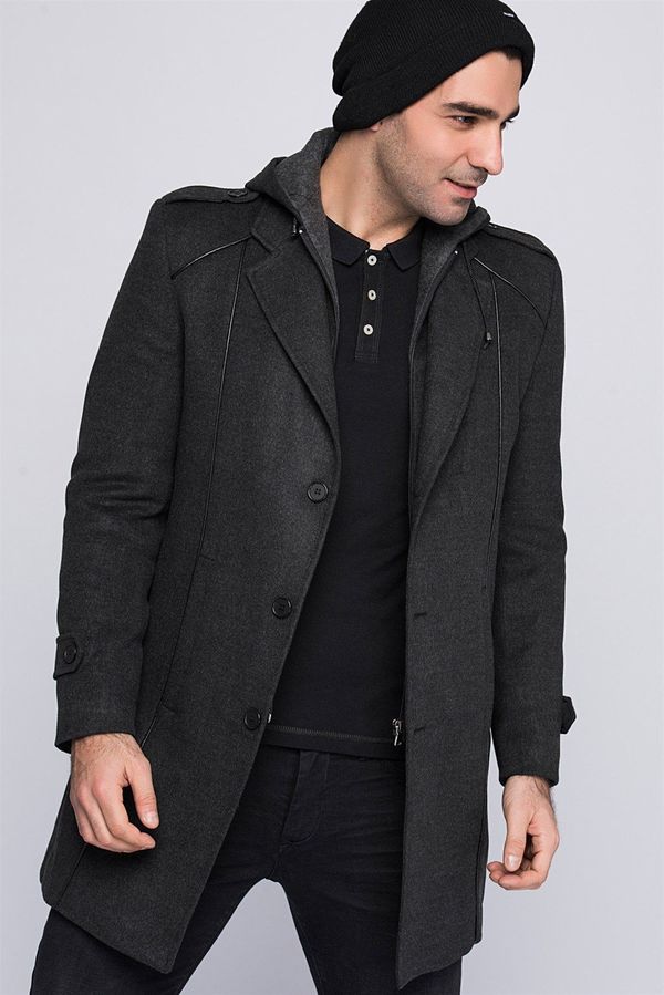 dewberry PLT8334 DEWBERRY MEN'S COAT-ANTHRACITE