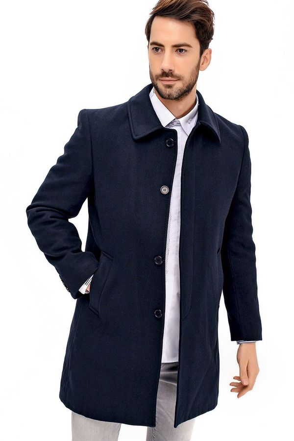 dewberry PLT8365 DEWBERRY MEN'S COAT-NAVY BLUE