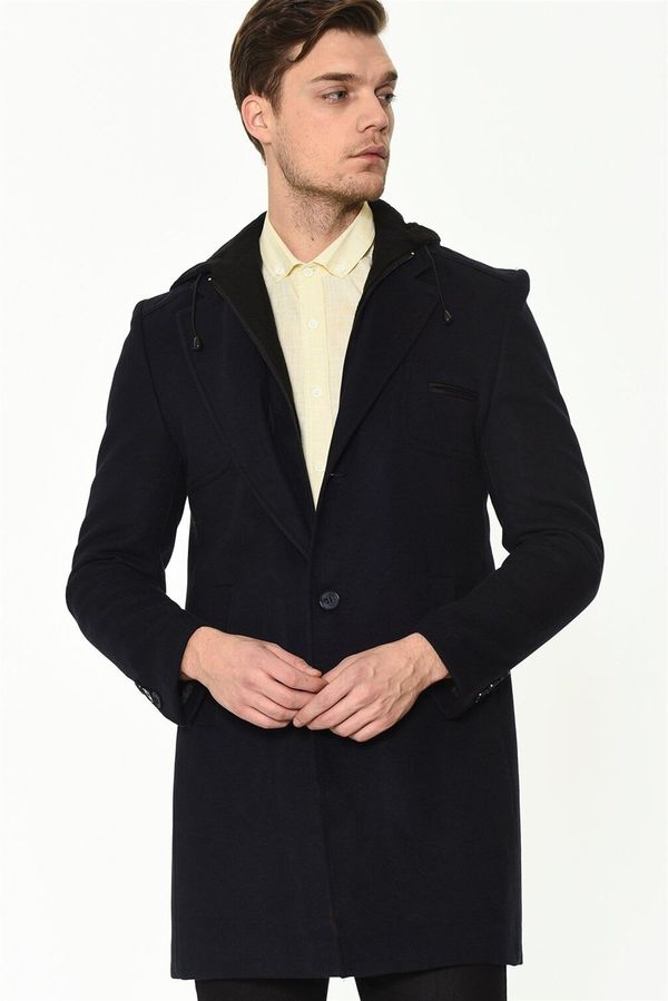 dewberry PLT8371 DEWBRRY MEN'S COAT-NAVY BLUE