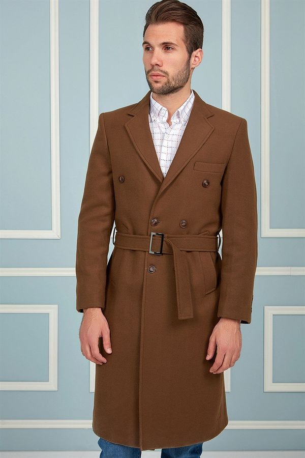 dewberry PLT8382 DEWBERRY MEN'S COAT-CAMEL