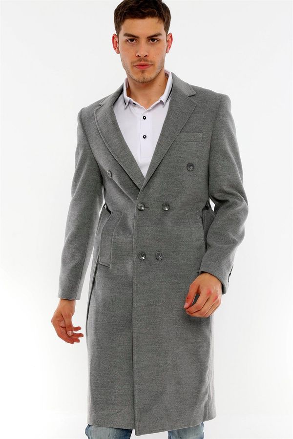 dewberry PLT8382 DEWBERRY MEN'S COAT-GREY