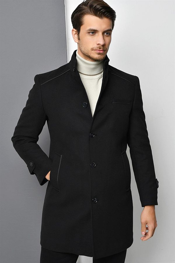 dewberry PLT8391 DEWBERRY MEN'S COAT-BLACK