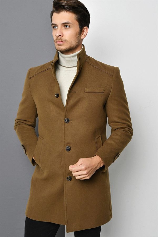 dewberry PLT8391 DEWBERRY MEN'S COAT-CAMEL