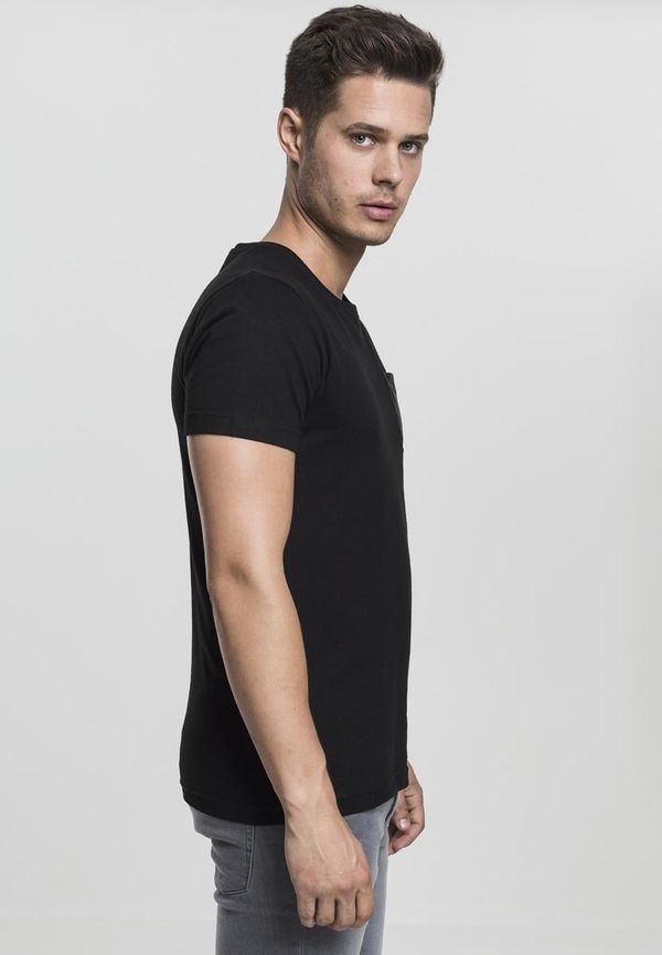 UC Men Pocket T-shirt made of blk/blk synthetic leather