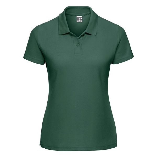 RUSSELL Polycotton Women's Green Polo Shirt Russell
