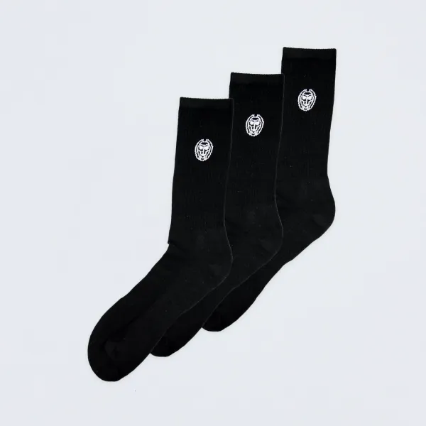 BIDI BADU Ponožky BIDI BADU  Don Carlito Crew Move Socks 3 Pack Black EUR 39-42