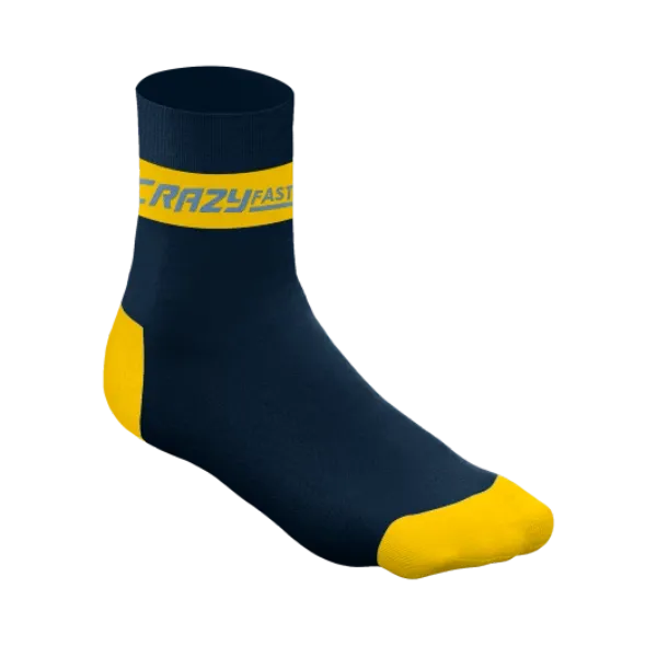 Crazy Idea Ponožky Crazy Idea  CRAZY CARBON SOCKS SULFUR