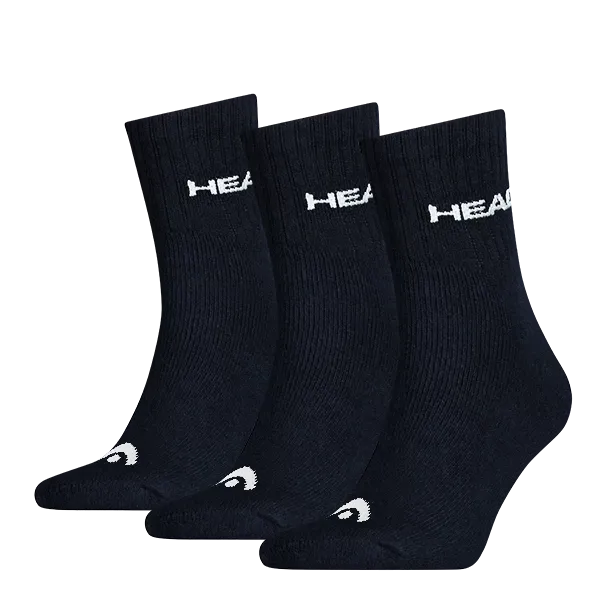 Head Ponožky Head  Tennis Club Black (3 Pack) EUR 43-46