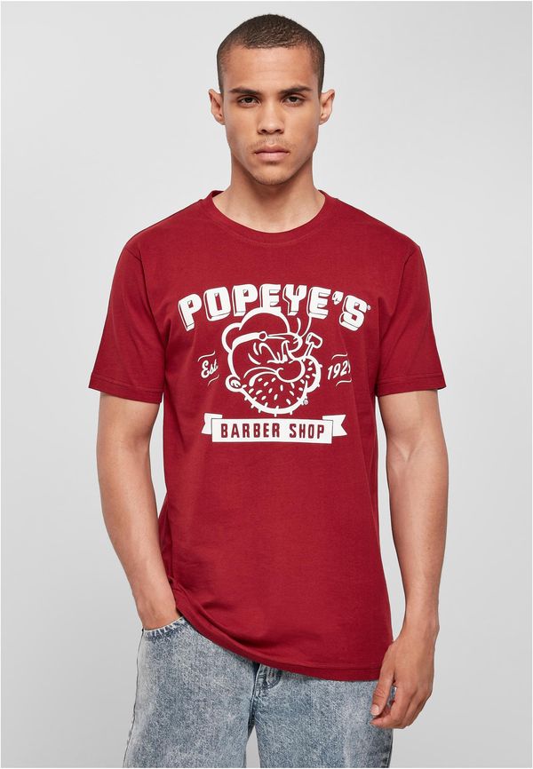 Merchcode Popeye Barber Shop Burgundy Tee