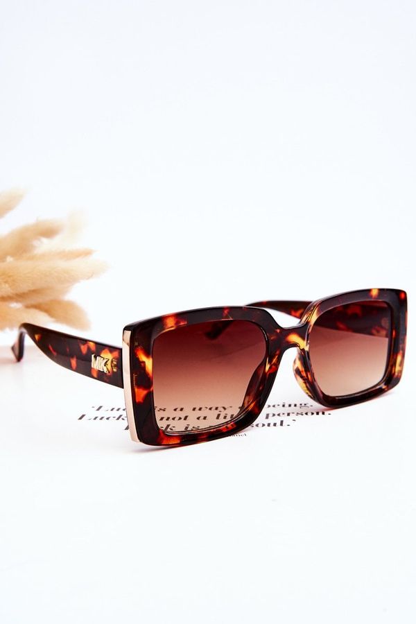 PP1 PP1 Sunglasses With Decoration M2366 Marbled Brown