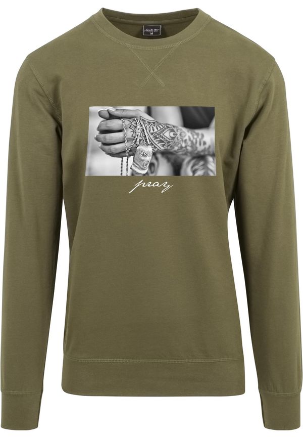 Mister Tee Pray 2.0 Crewneck Olive