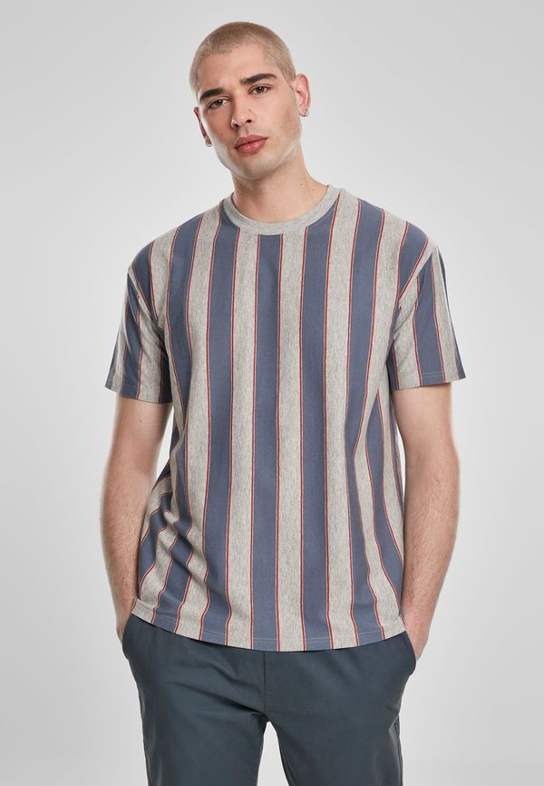 UC Men Printed Oversized Bold Striped T-Shirt vintageblue