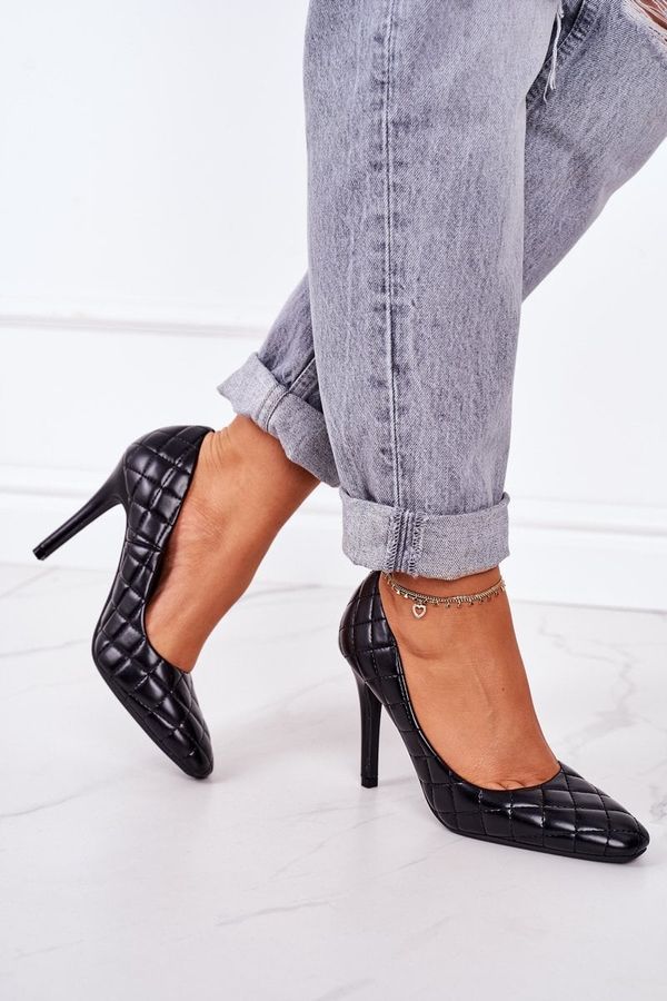 PS1 PS1 Elegant Quilted Heels Black Rosanna