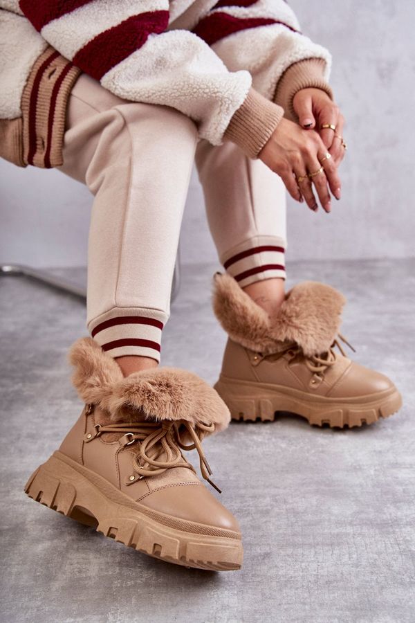 PS1 PS1 Warm Boots Trappers Dark beige Charles