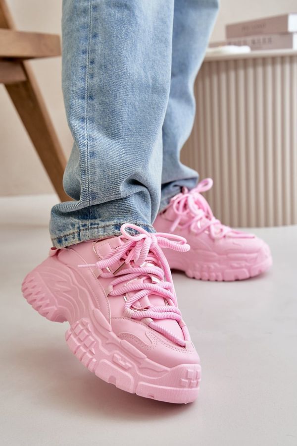 PS1 PS1 Women's Sneakers on Chunky Sole Pink Nevela