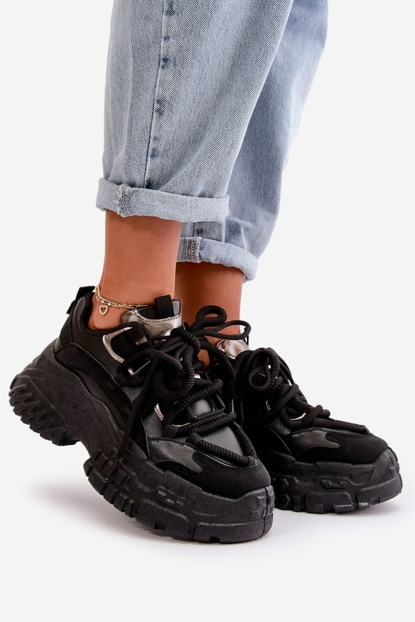 PS1 PS1 Women's sneakers with chunky sole black Nevela