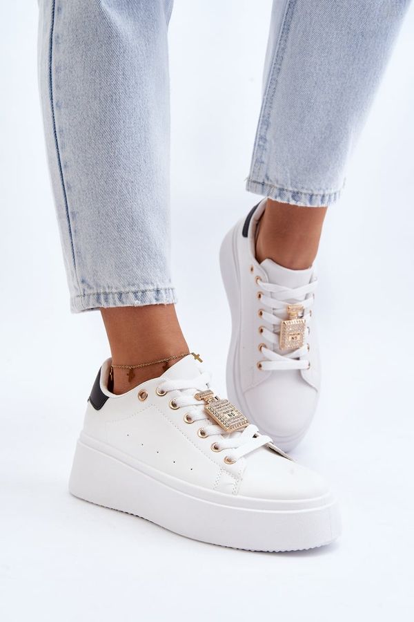 PS1 PS1 Women's Sneakers with Embellishment White Celedria