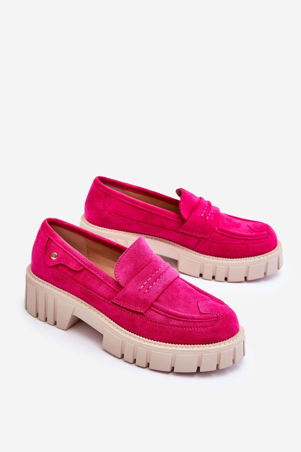 PS1 PS1 Women's Suede Slip-On Shoes Fuchsia Fiorell