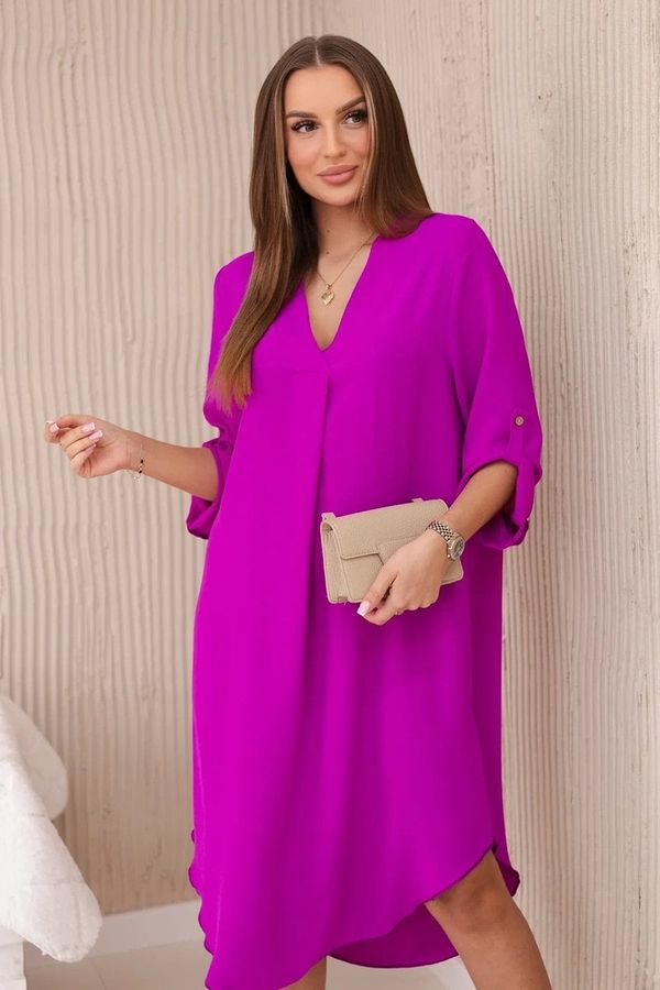Kesi Purple dress with a neckline