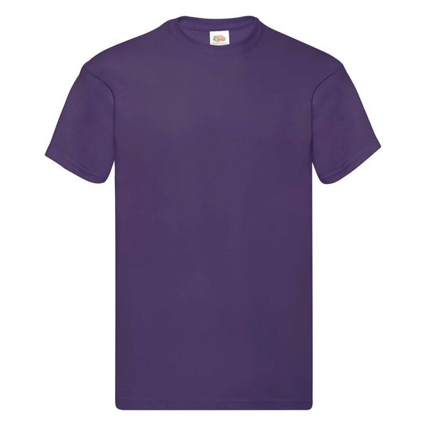 Fruit of the Loom Purple T-shirt Original Fruit of the Loom