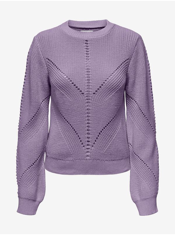 Only Purple women's patterned sweater ONLY Ella - Women's