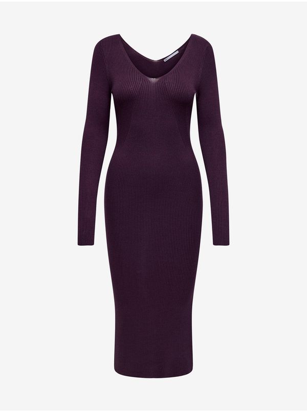 Only Purple women's sweater mididress ONLY Julie - Women