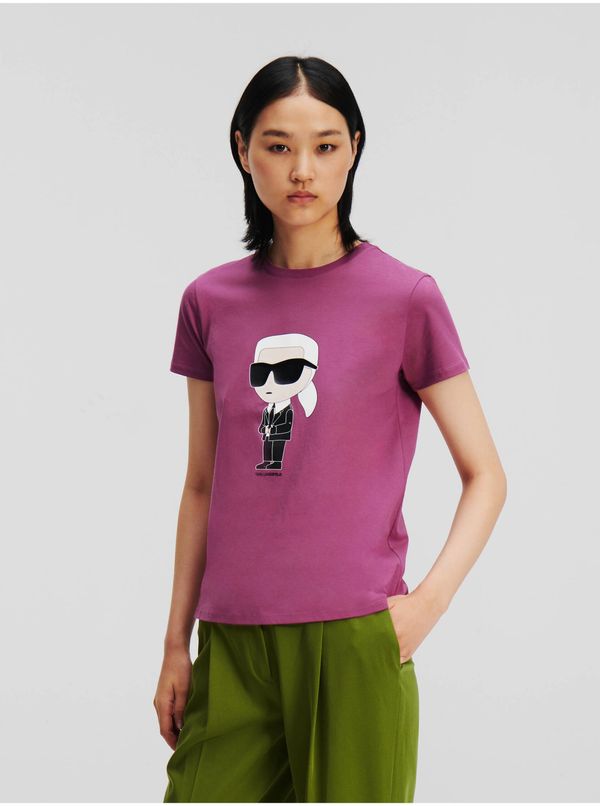 Karl Lagerfeld Purple women's T-shirt KARL LAGERFELD - Women