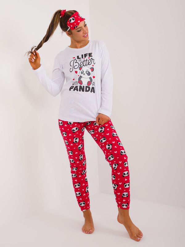 CLM Pyjamas-CLM-PI-90160/2602.43P-white-red