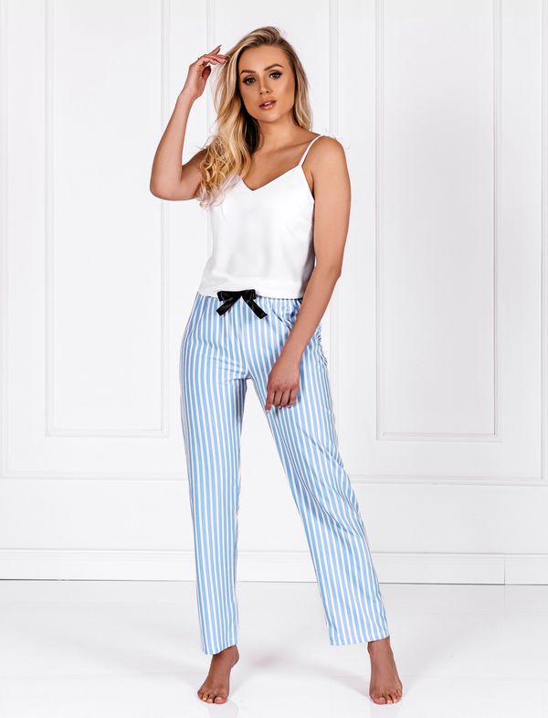 Momenti Per Me Pyjamas Erica White-Baby Blue