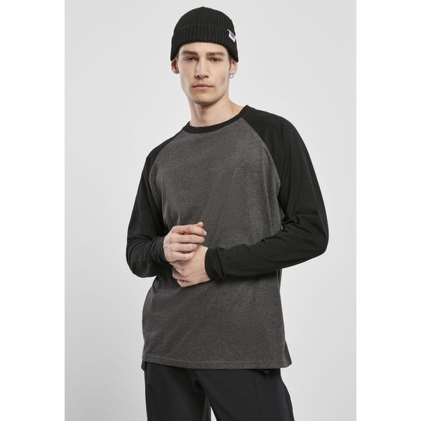 Urban Classics Raglan Contrast LS charcoal/black