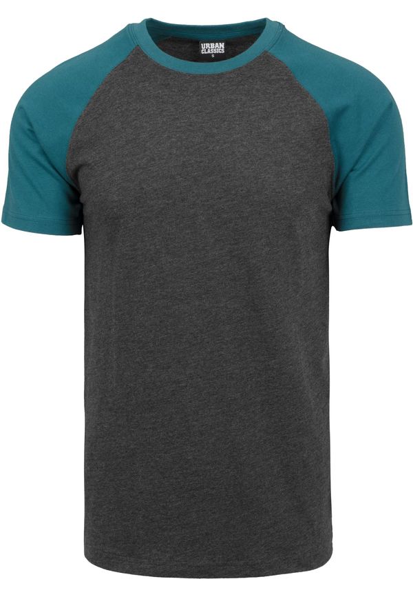 Urban Classics Raglan Contrast Tee charcoal/teal